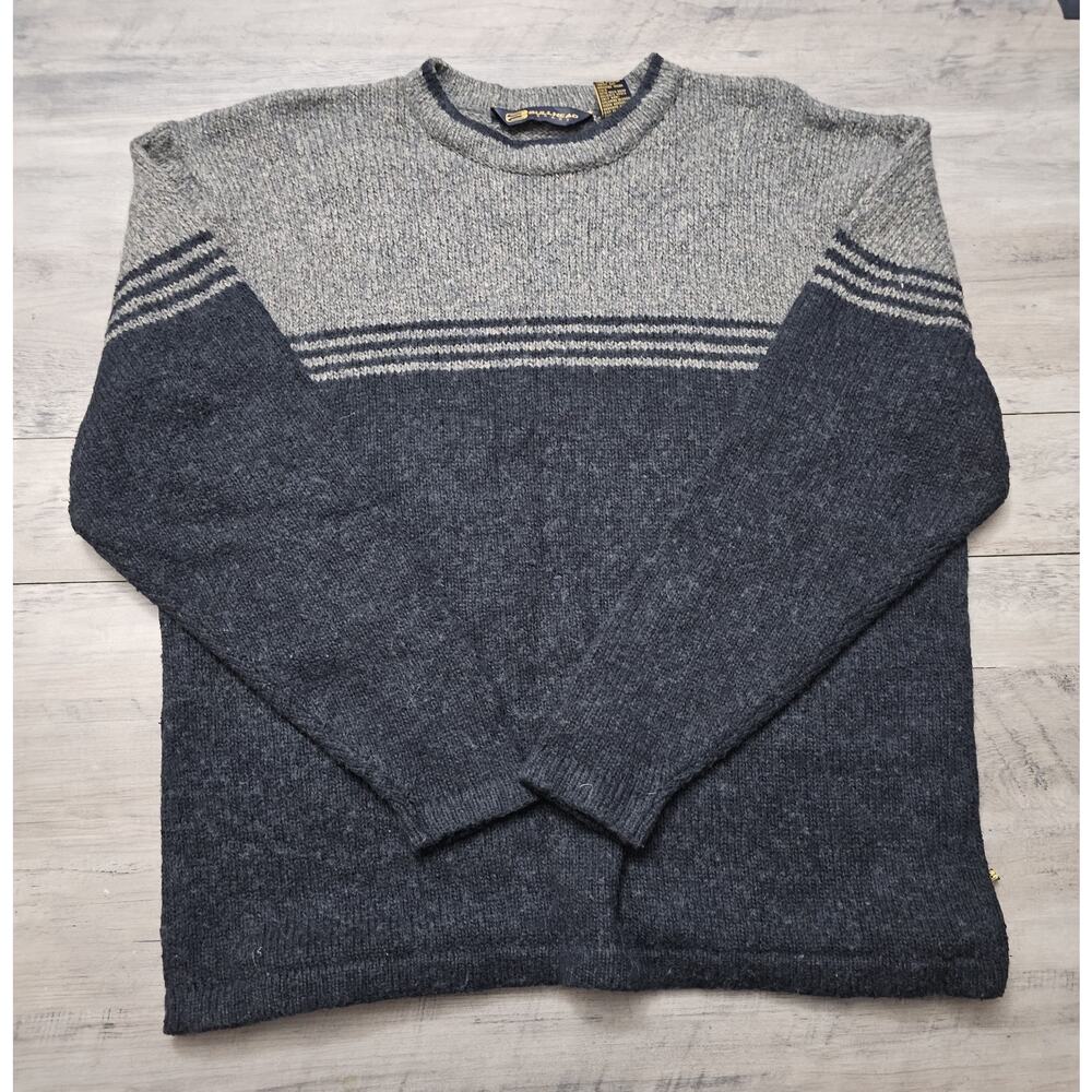 Vintage Bull Head Sweater Mens XL Wool Blend Comfort Preppy Cozy Casual